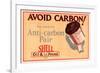 Shell Avoid Carbon-null-Framed Art Print