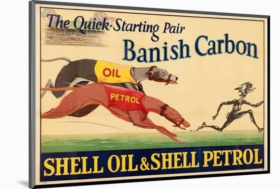 Shell Banish Carbon-null-Mounted Art Print