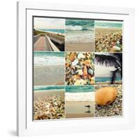 Shell Beach (9 Patch)-Lisa Hill Saghini-Framed Photographic Print