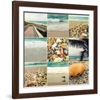 Shell Beach (9 Patch)-Lisa Hill Saghini-Framed Photographic Print