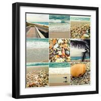 Shell Beach (9 Patch)-Lisa Hill Saghini-Framed Photographic Print