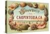 Shell Border Souvenir from Carpinteria-null-Stretched Canvas