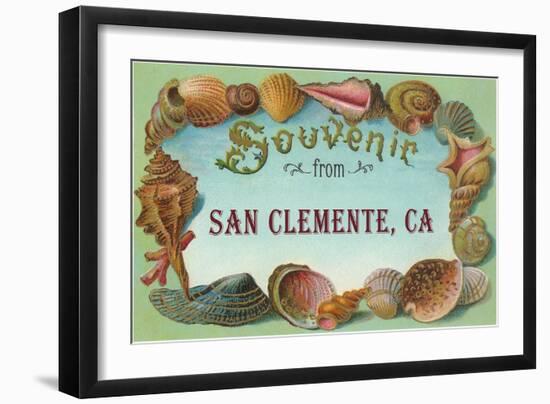 Shell Border Souvenir from San Clemente-null-Framed Art Print
