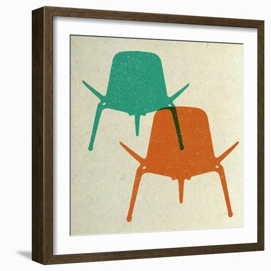 Shell Chairs II-Anita Nilsson-Framed Art Print