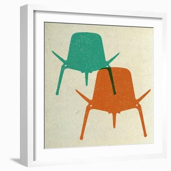 Shell Chairs II-Anita Nilsson-Framed Art Print