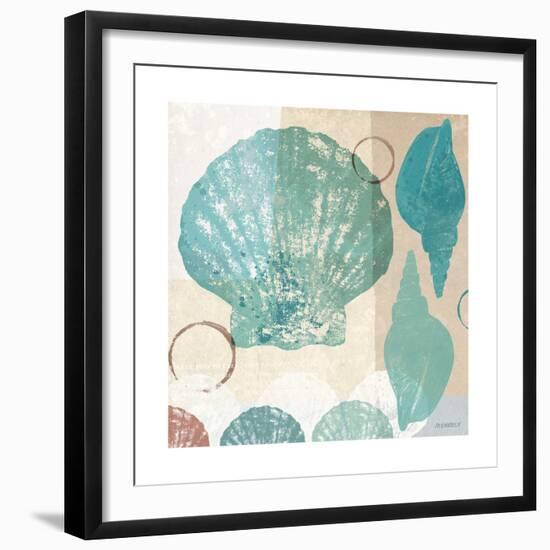 Shell Collage I-Dan Meneely-Framed Premium Giclee Print