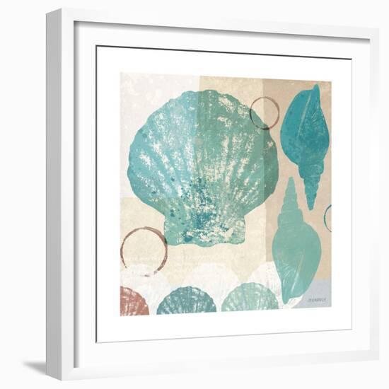 Shell Collage I-Dan Meneely-Framed Premium Giclee Print