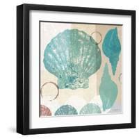 Shell Collage I-Dan Meneely-Framed Art Print