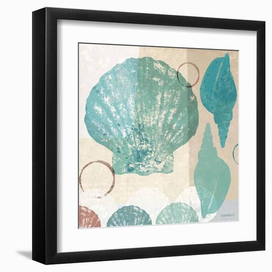 Shell Collage I-Dan Meneely-Framed Art Print