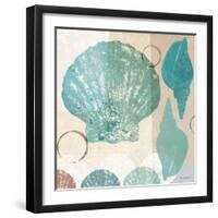 Shell Collage I-Dan Meneely-Framed Art Print