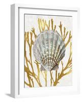 Shell Coral Gold IV-Caroline Kelly-Framed Art Print