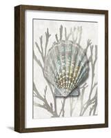 Shell Coral Silver IV-Caroline Kelly-Framed Art Print