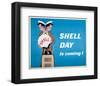 Shell Day is Coming-null-Framed Art Print