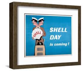 Shell Day is Coming-null-Framed Art Print