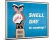 Shell Day is Coming-null-Mounted Art Print