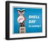 Shell Day is Coming-null-Framed Art Print