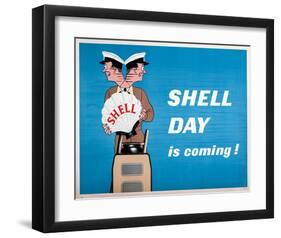 Shell Day is Coming-null-Framed Art Print