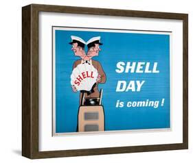 Shell Day is Coming-null-Framed Art Print