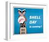 Shell Day is Coming-null-Framed Art Print