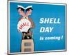 Shell Day is Coming-null-Mounted Art Print