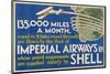 Shell Imperial Airways Fleet-null-Mounted Art Print