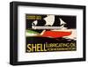 Shell Lubricating Oil-null-Framed Art Print