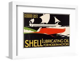 Shell Lubricating Oil-null-Framed Art Print