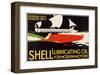 Shell Lubricating Oil-null-Framed Art Print