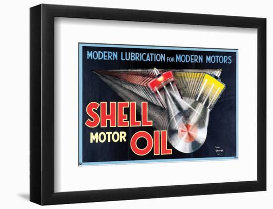 Shell Modern Lubrication-null-Framed Art Print