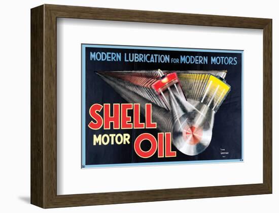 Shell Modern Lubrication-null-Framed Art Print