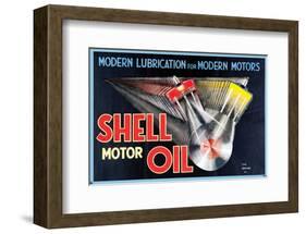 Shell Modern Lubrication-null-Framed Art Print