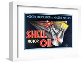 Shell Modern Lubrication-null-Framed Art Print