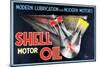 Shell Modern Lubrication-null-Mounted Art Print