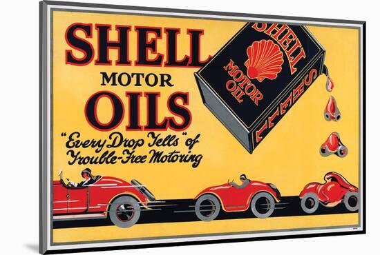 Shell Motor Oils-Every Drop-null-Mounted Art Print