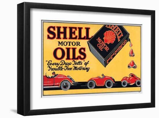 Shell Motor Oils-Every Drop-null-Framed Art Print