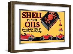 Shell Motor Oils-Every Drop-null-Framed Art Print