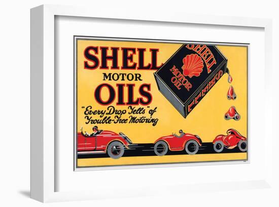 Shell Motor Oils-Every Drop-null-Framed Art Print