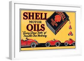 Shell Motor Oils-Every Drop-null-Framed Art Print