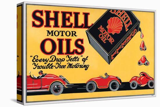 Shell Motor Oils-Every Drop-null-Stretched Canvas