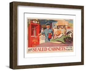 Shell Now Sealed Cabinets-null-Framed Art Print