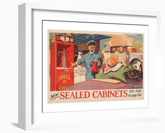 Shell Now Sealed Cabinets-null-Framed Art Print