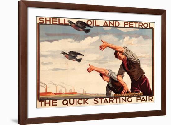 Shell Oil and Petrol Pigeons-null-Framed Art Print