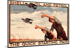 Shell Oil and Petrol Pigeons-null-Mounted Art Print