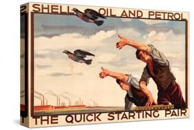 Shell Oil and Petrol Pigeons-null-Stretched Canvas