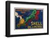 Shell Oil and Petrol-null-Framed Premium Giclee Print