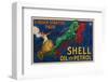 Shell Oil and Petrol-null-Framed Premium Giclee Print