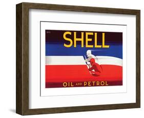 Shell Oil and Petrol-null-Framed Premium Giclee Print