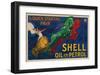 Shell Oil and Petrol-null-Framed Premium Giclee Print