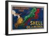 Shell Oil and Petrol-null-Framed Premium Giclee Print