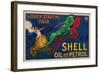 Shell Oil and Petrol-null-Framed Premium Giclee Print